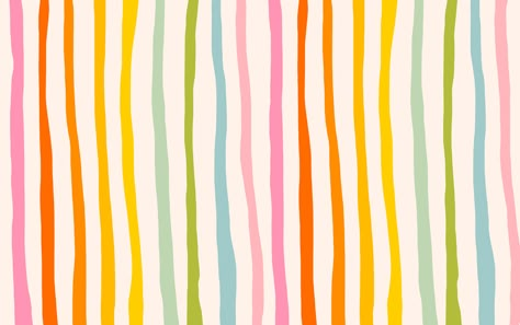 Katie Thierjung | Rainbow Stripe Desktop Wallpaper | Freelance Wisdom Rainbow, White