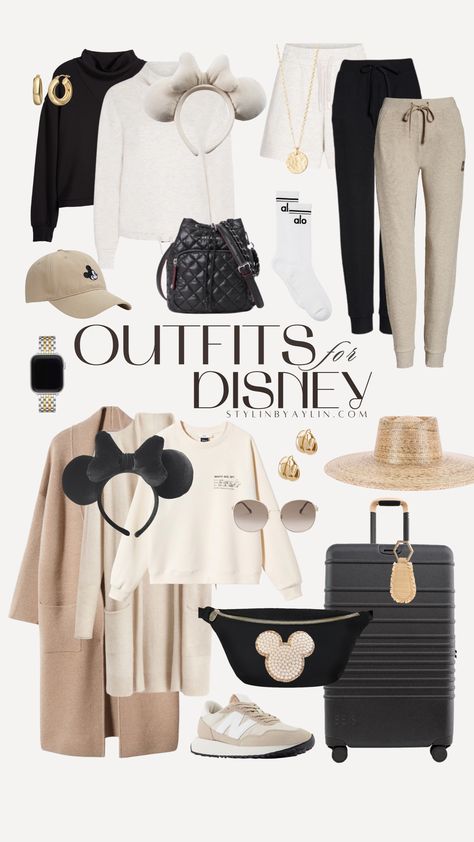 All Black Disney Outfit, Chic Disney Outfits, Simple Disney Outfits, Disney Outfits Winter, Disney Winter Outfits, Stylin By Aylin, Disney Bound Outfits Casual, Euro Chic, Disney Trip Outfits