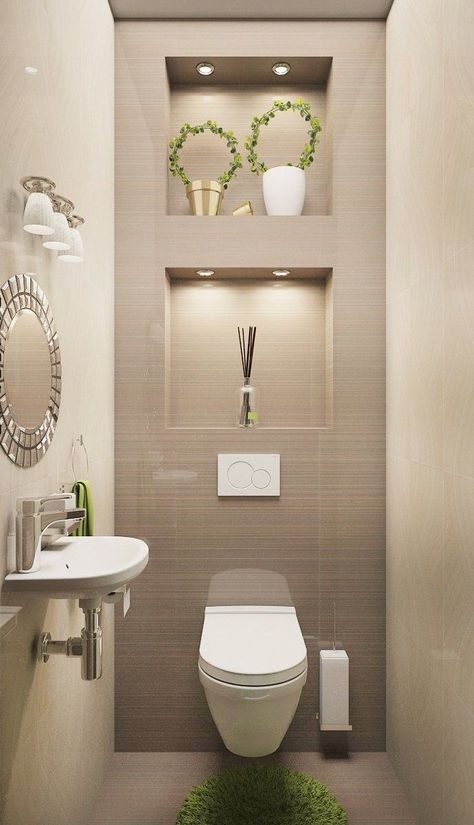 Toilet Tiles Design, Small Toilet Design, Toilet Design Modern, Toilet And Bathroom Design, Toilet Room Decor, Small Toilet Room, Washroom Decor, Restroom Design, Bathroom Decor Luxury