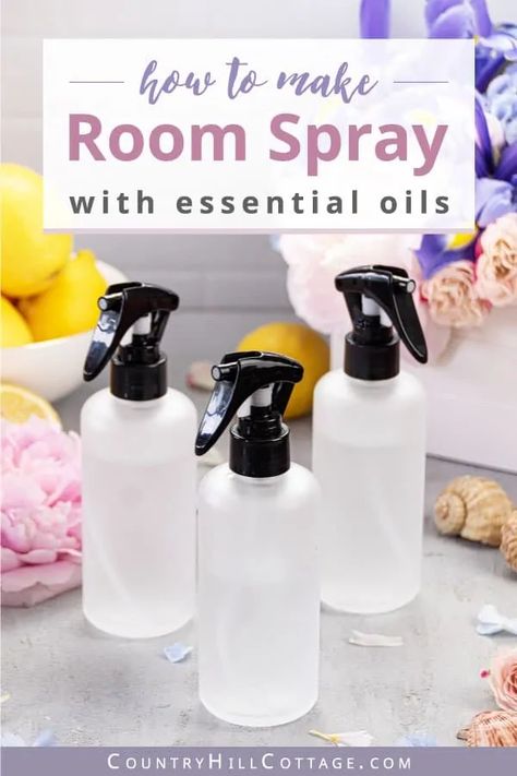 Diy Essential Oil Room Spray, Natural Room Deodorizer, Room Spray With Essential Oils, Homemade Room Spray, Essential Oil Room Spray, Air Freshener Recipes, Room Spray Recipe, Diy Room Spray, Natural Room Spray