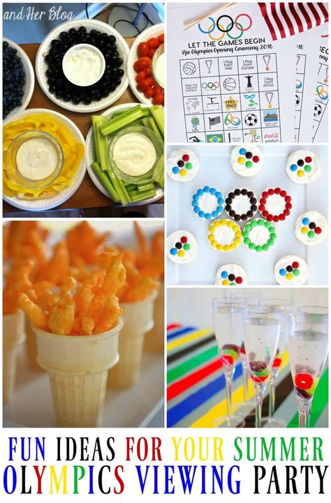 5 Fun Ideas for Your Summer Olympics Viewing Party Olympic Party Food, Summer Olympics Party, Olympic Food, Progressive Dinner Party, Olympic Theme Party, Olympic Theme, Team Usa Olympics, Olympic Party, Olympics Opening Ceremony