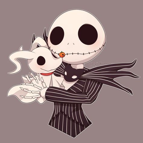 [COMMISSION] Jack and Zero by https://www.deviantart.com/seviyummy on @DeviantArt Jack And Zero, Jack Skellington And Zero, Christmas Wallpaper Aesthetic, Nightmare Before Christmas Pictures, Zero Nightmare Before Christmas, Wallpaper Aesthetic Dark, Jack Nightmare Before Christmas, Nightmare Before Christmas Characters, Nightmare Before Christmas Drawings