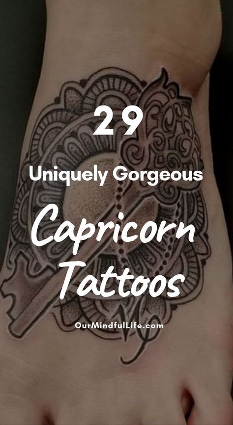 January Tatoos Ideas, Capricorn Tattoo Aesthetic, Tattoo Ideas Female Capricorn, Capicorn Tatoos Ideas For Women, Zodiac Tattoos Capricorn, Female Goddess Tattoo, Capricorn Goddess Tattoo, January Tattoo Ideas, Tattoo Ideas Female Meaningful Symbols