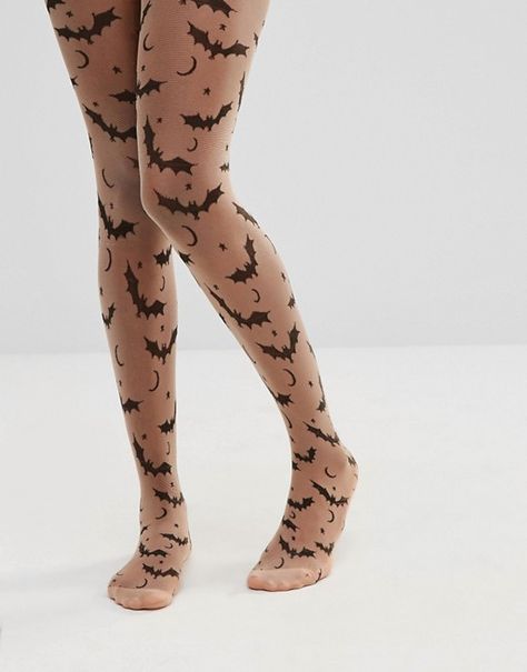 halloween bat tights Beige Tights, Star Tights, Halloween Tights, Cheap Human Hair Wigs, High Waisted Tights, Aria Montgomery, Cute Stockings, Queen Costume, Grunge Look