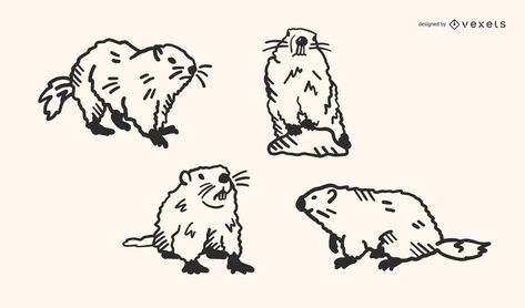 Groundhog Doodle Vector Set #AD , #sponsored, #ad, #Doodle, #Vector, #Set, #Groundhog Cute Groundhog Drawing, Groundhog Tattoo, Marmot Drawing, Marmot Illustration, Groundhog Drawing, Groundhog Illustration, Groundhog Art, Free Frames And Borders, February Calendar