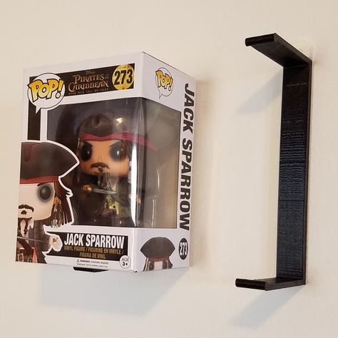 Black Funko Pop Vinyl Figure Wall Display Clip Shelf for wall | Etsy Pop Figure Display Shelves, Funko Pop Display Ideas Diy, Funko Pop Display Ideas Shelves, Funko Pop Organization, Pop Figure Display Ideas, Funko Shelves, Pop Vinyl Display, Funko Pop Wall, Funko Display Ideas