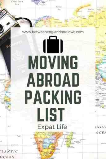 Expat Packing List: What To Pack To Move Overseas - Between England & Everywhere Packing List For Moving, Moving Abroad Quotes, Abroad Quotes, Study Abroad Packing List, Study Abroad Packing, Abroad Packing List, Honeymoon Packing List, Moving House Tips, Summer Packing Lists