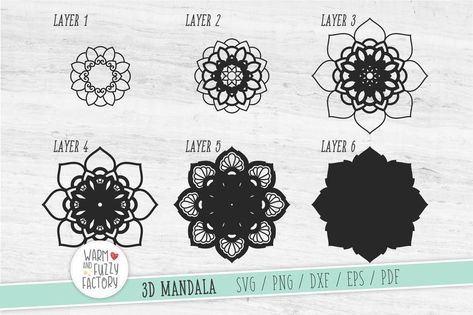 Mandala Layered Svg, Layered Mandala Svg Free, Mandala Card, Joy Craft, Rolled Paper Flowers, Baby Spiderman, Layered Mandala, Spiderman Svg, Harry Potter Svg