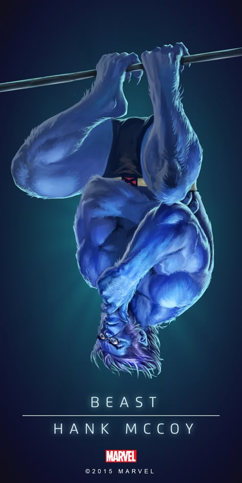 #Beast #Fan #Art. (BEAST - HANK MCCOY IN: MARVEL'S PUZZLE QUEST!) BY: AMADEUS CHO! (THE * 5 * STÅR * ÅWARD * OF: * AW YEAH, IT'S MAJOR ÅWESOMENESS!!!™) [THANK U 4 PINNING!!!<·><]<©>ÅÅÅ+(OB4E)(IT'S THE MOST ADDICTING GAME ON THE PLANET, YOU HAVE BEEN WARNED!!!) Hank Mccoy, Beast Marvel, Puzzle Quest, Marvel Puzzle Quest, Marvel Puzzle, Man Beast, Marvel Cards, Superhero Poster, Univers Marvel