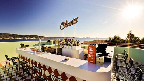 Malecon at Cubanito - Rooftop bar in Ibiza | The Rooftop Guide Ibiza Sunset, Salsa Lessons, Unique Event Venues, Dream Hotels, Ibiza Beach, Best Rooftop Bars, Rooftop Bars, Rooftop Restaurant, Best Sunset