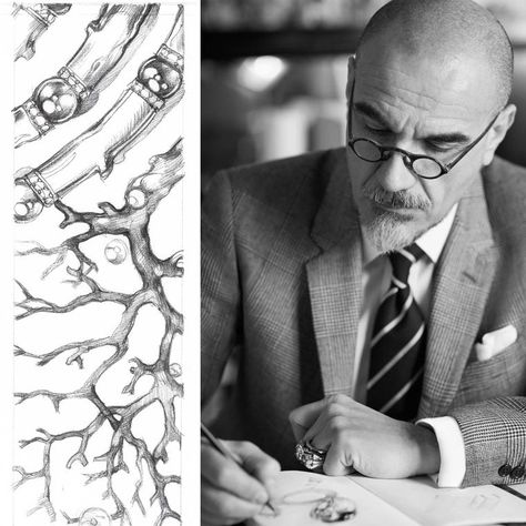 From drawing to creation: black and white pencil sketches are the beginning of a very personal journey in #jewellery making for #GiampieroBodino. Shown here is Bodino's first sketch of the Tesori Del Mare necklace. #luxury #milan #beauty Giampiero Bodino, Jewelry Sketching, Jewelry Moodboard, Sketch Head, Jewelry Content, Sketching Practice, Jewelry Sketches, Jewelry Sketch, Unusual Engagement Rings