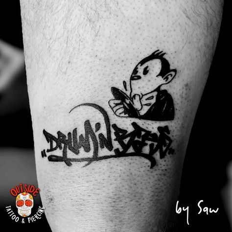 The Drum'n'Bass Ape 🐒 by Saw Drum And Bass Tattoo, Bass Tattoo, Drum And Bass, Print Tattoos, Paw Print Tattoo, Paw Print, Bass, Tattoos