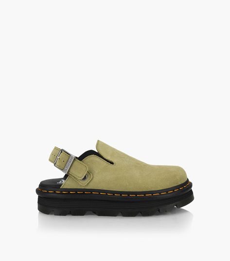 DR. MARTENS ZEBZAG MULE - Suede | BrownsShoes Dr Marten Zebzag Mules Outfit, Doc Martens Zebzag Mules, Doc Mules, Doc Marten Mules, Martens Zebzag, Mule Outfits, Mule Outfit, Pink Doc Martens, Mules Outfit