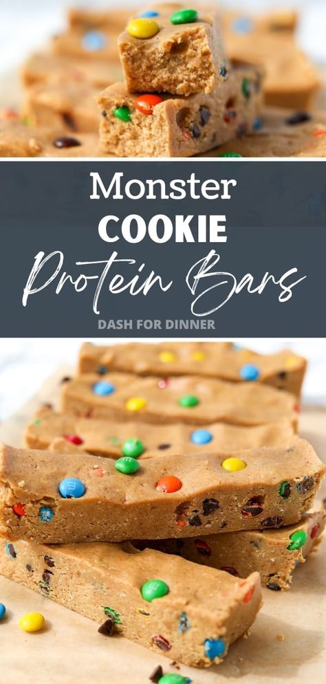 If you're looking for high protein recipes and snacks, you're going to love this delicious take on Monster Cookies - but with a high protein twist. Freezer friendly, made with simple ingredients, and a no bake recipe - this is a high protein meal prep that's easy enough for even beginners. Freezer Snacks For Kids, Protein Snacks For Picky Eaters, Protein Freezer Snacks, Low Carb High Protein Sweet Treats, High Protein Meal Prep For Picky Eaters, High Protein Snacks For Road Trip, High Protein Meatballs, Low Carb High Protein Desserts Easy, High Protein Meals For Picky Eaters