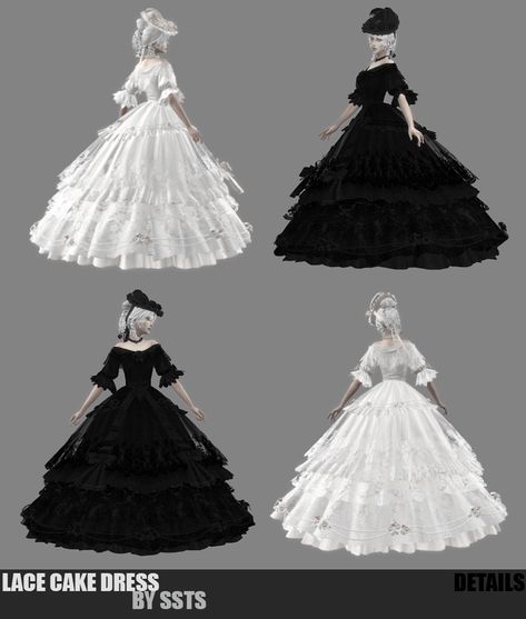 strange storyteller sims Sims 4 Ball Gown, Sims 4 Dresses Formal, Sims 4 Cc Goth, Sims 4 Wedding Dress, Goth Wedding Dresses, Vampire Wedding, Gothic Gowns, Witch Wedding, Goth Skirt