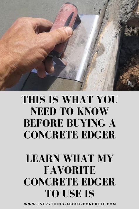 Concrete Edging Diy, Concrete Edging Molds, Edging Tools, Concrete Edging, Concrete Edger, Concrete Curbing, Concrete Creations, Concrete Formwork, Types Of Concrete