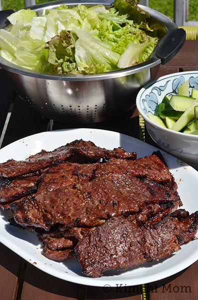 Korean Beef Ribs, Korean Galbi, Kalbi Recipe, Bbq Beef Ribs, Beef Ribs Recipe, Boneless Ribs, Beef Marinade, Rib Meat, Blackstrap Molasses