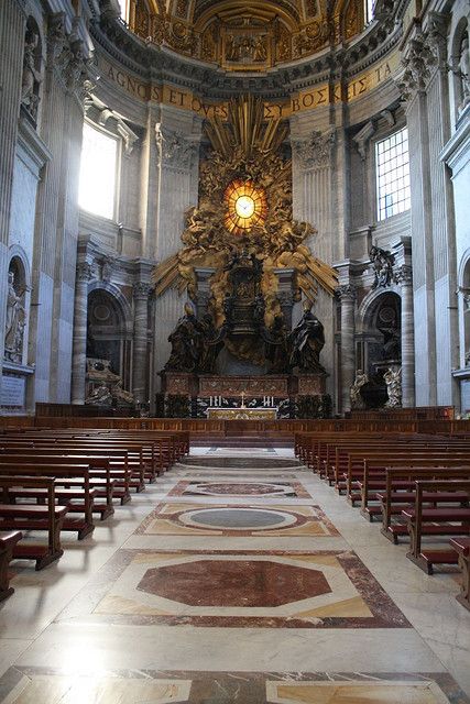 St. Peter's Catholic Basilica, Vatican, Rome Vatican Rome, St Peters Basilica, St Peters, Vatican Museums, Old Churches, Cathedral Church, Vatican City, Sacred Places, Place Of Worship