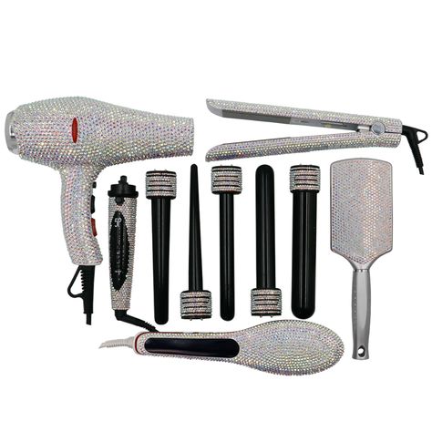 Hair Styling Tools Kit/ Hair Beauty Tools Set/Hair Boutique Set Hair Tool Set, Curls With Straightener, Curl Hair With Straightener, Hair Blow Dryer, Diamond Hair, Hair Boutique, Curling Iron Hairstyles, Blow Dry Hair, Brazilian Hair Weave