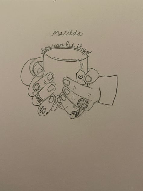 Harry styles Harry’s House Track 7 Matilda You can let it go Pencil drawing Harry Styles Hands Drawing, Matilda Drawing Harry Styles, Harry Styles Matilda Art, Harry Matilda Tattoo, You Can Let It Go Tattoo, Harry’s House Drawing, Tea And Toast Tattoo Harry Styles, Harry’s House Tattoos, Harry Styles Tattoos Inspiration Matilda