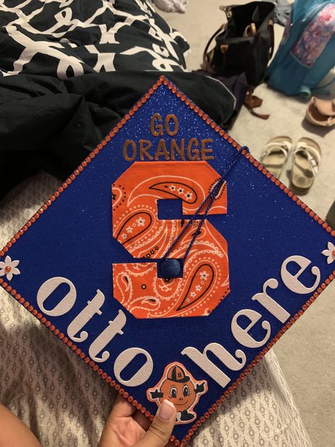 Syracuse Grad Cap, Syracuse University Dorm, Syracuse University Aesthetic, College Manifestations, College Signing Day, Graduation Things, Graduation Board, Graduation Boards, College Vibes