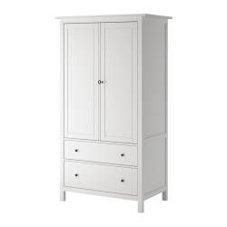 for the guest room that i'm turning into a dressing room/closet Hemnes Wardrobe, White Wooden Wardrobe, Ikea Bedroom Storage, Armoire Ikea, Tv Armoire, Ikea Wardrobe, White Wardrobe, Ikea Bedroom, Ikea Hemnes