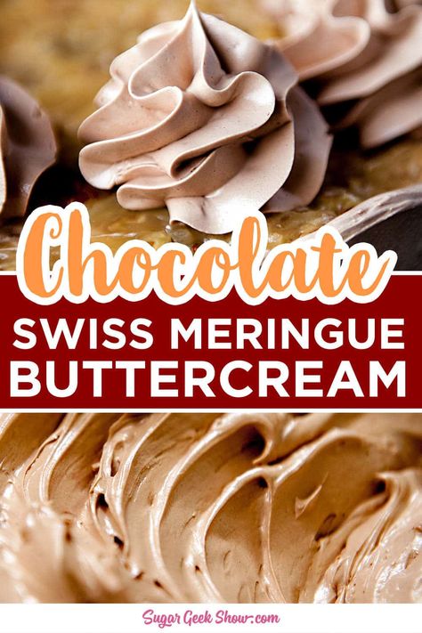 Flavored Swiss Meringue Buttercream, Chocolate Swiss Meringue Buttercream, 4 Cupcakes, Frosting Ideas, Frosting Recipes Easy, Icing Recipes, Cake Frosting Recipe, Homemade Frosting, Buttercream Frosting Recipe