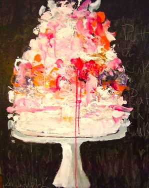 Sandy Welch, Cake Art Print, All About Me Art, Paint Photography, Painted Cakes, Mosaic Wall Art, Abstract Painters, Original Art For Sale, Cake Art