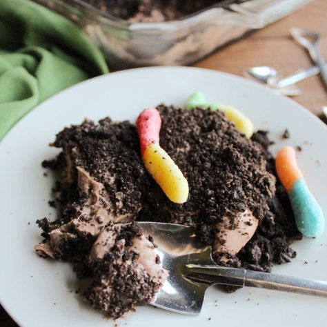 Chocolate Dirt Cake - Cooking With Carlee Chocolate Dirt Cake, Dirt Cake Recipe, Chocolate Dirt, Dessert Buffet Wedding, Dirt Cake Recipes, Dirt Pudding, Oreo Dirt, Oreo Filling, No Bake Summer Desserts