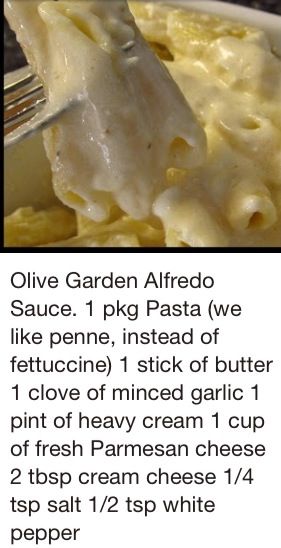 Olive Garden Alfredo, Alfredo Recipes, Olive Garden Alfredo Sauce, Alfredo Sauce Recipe Homemade, Copy Cats, Alfredo Sauce Recipe, Copykat Recipes, Pasta Sauces, Olive Garden