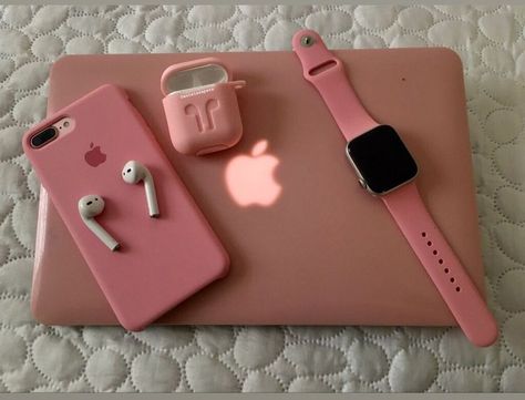 #apple #applewatch #macbook #airpods | Apple watch fashion, Beautiful iphone case, Apple iphone accessories Apple Accessories Gadgets, Pink Gadgets Aesthetic, Aesthetic Gadgets, Rich School, Airpods Accessories, Apple Gadgets Iphone, Apple Set, Pink Ipad, All Apple Products