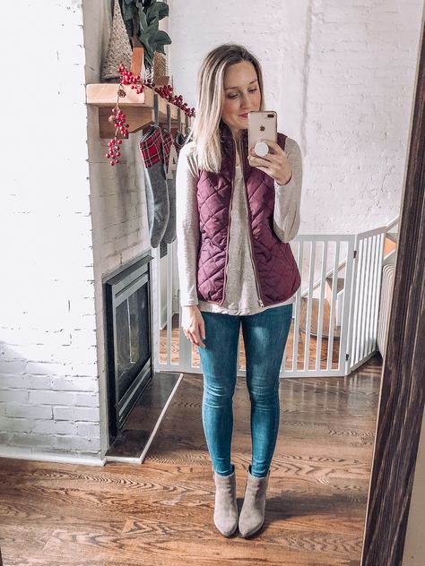 Vest Outfits For Women, Purple Vest, Vest Outfit, Winter 22, Winter Outfit Ideas, Challenge Week, Fall Outfit Ideas, Fashion Night, Vest Outfits