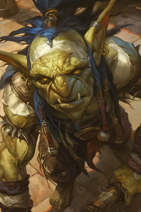 Goblin Barbarian, Goblin Druid, Barbarian Dnd, Dnd Portraits, Dnd Npc, D D Character Ideas, Dnd Races, Fantasy Heroes, Character Sheets