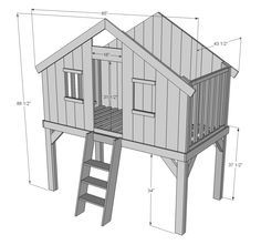 Tree House Bed, Playhouse Bed, Diy Loft Bed, Tree House Plans, Tree House Diy, Build A Playhouse, Murphy Bed Plans, Girl Bedrooms