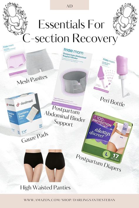 Essentials For C-section Recovery. C-section recovery essentials for mothers who have undergone this surgical procedure. Each product represents a key component of their healing journey. Here are essential products designed to aid and support mothers during their postpartum recovery following a C-section. Comfortable postpartum recovery after C-section. Tips for alleviating C-section discomfort. Pregnancy Remedies, Post C Section, Postpartum Care Kit, Birth Recovery, Pregnancy First Trimester, Abdominal Binder, C Section Recovery, Baby Room Organization, Baby Life Hacks