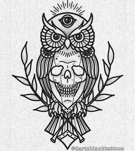 American Traditional Owl Tattoo, Trad Owl Tattoo, American Traditional Owl Tattoo Design, Old School Owl Tattoo, Owl Tattoo Men, Owl Tattoo Traditional Black, Traditional Owl Tattoos, Science Illustration, Owl Tattoo