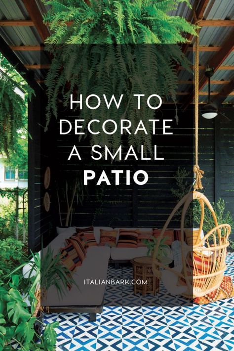 INTERIOR TIPS | How to decorate a patio with style Small Patio Ideas Townhouse, Patio Ideas Townhouse, Small Covered Patio, Small Patio Ideas On A Budget, Small Patio Spaces, Patio Wall Decor, Small Patio Design, Small Patio Decor, Small Outdoor Patios