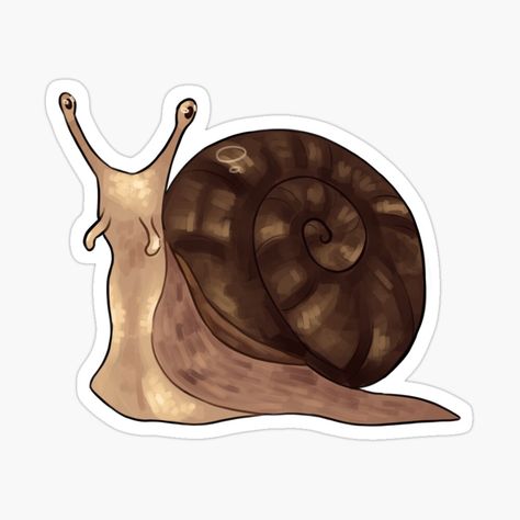 Get my art printed on awesome products. Support me at Redbubble #RBandME: https://www.redbubble.com/i/sticker/Ordinary-Snail-by-Drawabl3s/158741262.EJUG5?asc=u Snail Sticker, Nature Stickers, Food Web, Cute Stickers, Science Poster, Stranger Things Fanart, My Art, Awesome Products, For Sale