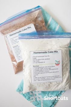 Simple Homemade Cake, Homemade Cake Mixes, Baking Mix Recipes, Cake Mix Recipe, Homemade Dry Mixes, Homemade Pantry, Cake Mixes, Homemade Cake, Baking Mixes