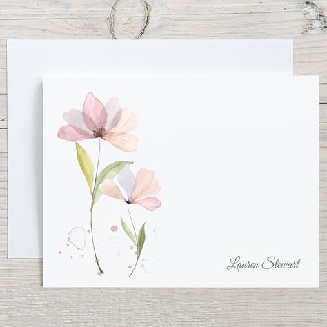 Watercolor valentine cards