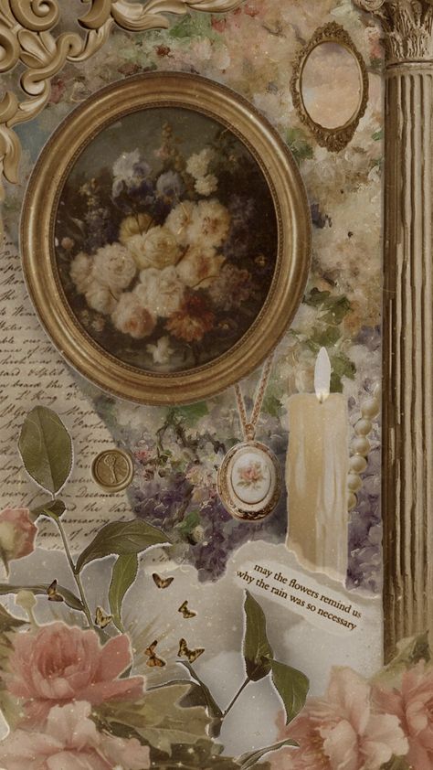 Beautiful artwork from @emeline1117 #flowers #cottagecore #vintage #victorian #painting #aesthetic Cottagecore Painting Wallpaper, Victorian Journal Aesthetic, Victorian Flower Painting, Victorian Phone Wallpaper, Victorian Wallpaper Aesthetic, Pastel Victorian Aesthetic, Victorian Era Paintings, Bahar Core, Victorian Aesthetic Wallpaper