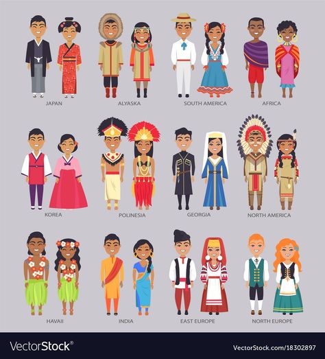 Different Countries Costumes, Culture Day At School Ideas Outfits, Country Costumes, Cultural Clothes, Parade Dress, Country Clothes, Day Template, Clothes Anime, Peace Poster