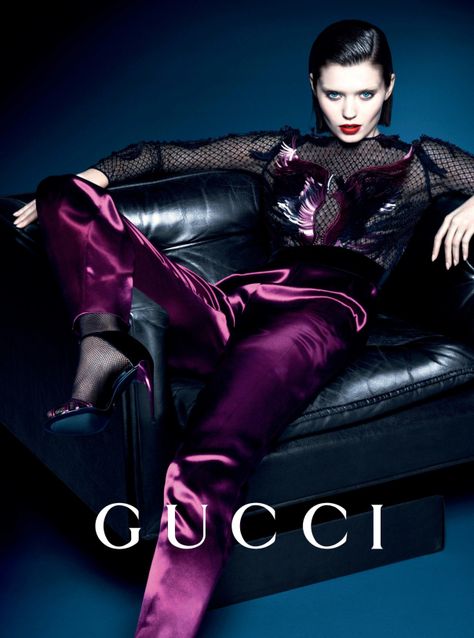 Purple Fashion Photography, Gucci Couture, Gucci Ad, Velvet Backdrop, Gucci Campaign, Alas Marcus Piggott, Abbey Lee Kershaw, Mert And Marcus, Shrinking Violet