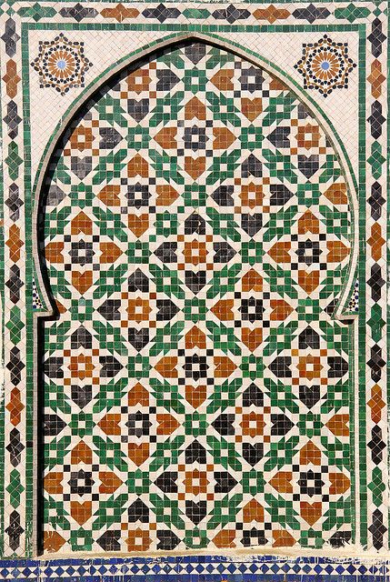 Mosaic Doorway by CJ Photo on Flickr. Arabic Pattern Design, Islamic Mosaic, Wall Arch, Arch Pattern, Motif Arabesque, Islamic Tiles, Islamic Patterns, Arabic Pattern, Moroccan Mosaic