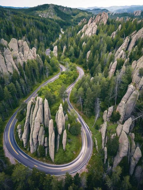 Needles Highway, South Dakota Vacation, Black Hills South Dakota, Cross Country Trip, Black Hills, Holiday Destinations, South Dakota, Scenic Views, Vacation Destinations