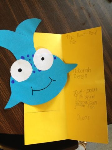 Primary Pals: Pout-Pout Fish craft and foldable Pout Pout Fish Craft, Teacher Necessities, Fish Crafts Preschool, Fish Paper Craft, Ocean Preschool, Reading Story Books, Pout Pout Fish, Ocean Theme Preschool, Fish Craft