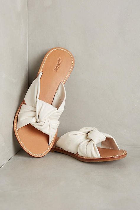 Put Your Best Foot Forward This Summer With These 7 Shoe Trends Knot Sandals, Mk Shoes, Summer Sandals Flat, Trending Womens Shoes, Shoe Wardrobe, Pretty Shoes, Shoe Style, High Heel Boots, Mustard Yellow