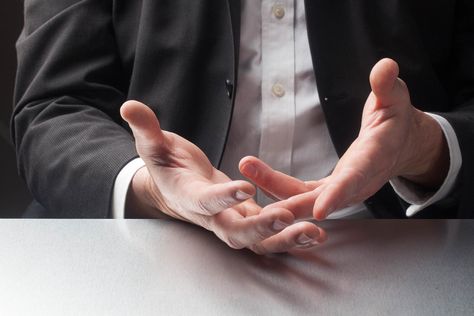 The majority of our communication comes from body language. Here's how to avoid sending the wrong body language message during a job interview. Body Language Hands, Salary Requirements, Negotiating Salary, Executive Search, Job Seeking, Horrible Bosses, Interview Process, Job Interview Questions, Be Confident In Yourself