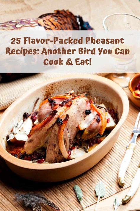 While pheasant is similar to other types of bird meat, in terms of texture when used in Pheasant Recipes, it's known for being somewhat richer in flavor, there are many delicious meals you could make. Pheasant Marinade, Smoked Pheasant Recipes, Pheasant Stew, Grouse Recipes, Roast Pheasant, 2023 Meals, Pheasant Recipes, Wild Recipes, Tasty Meat