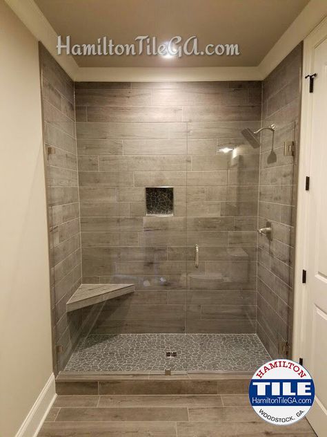 Grey Homes, Restroom Remodel, Tub To Shower Remodel, Tub To Shower Conversion, Bathroom Remodel Ideas, Bathroom Redesign, Bathroom Remodel Tile, Bathroom Shower Tile, Bathroom Remodel Shower